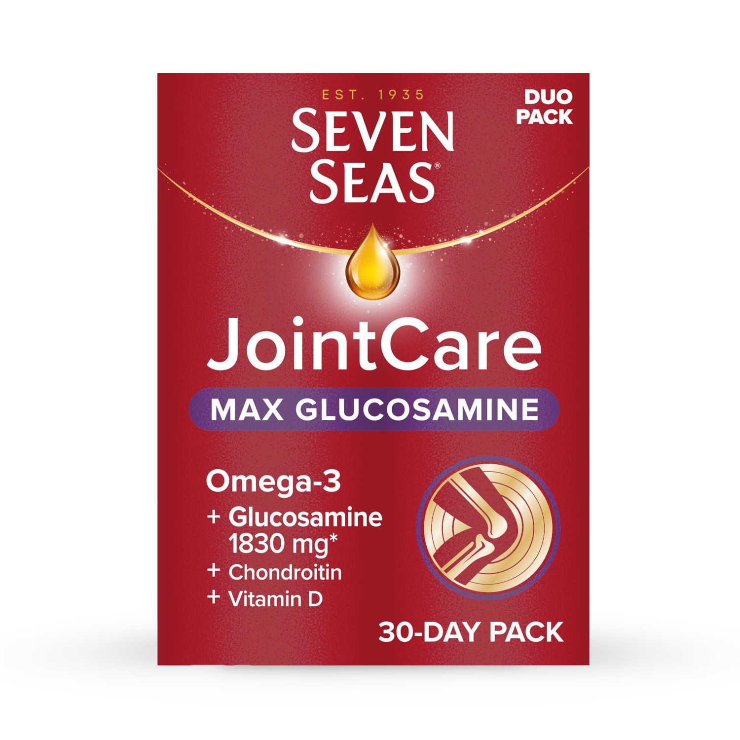 Seven Seas Jointcare Max joint supplement 30 tablets 30 capsules, UK version