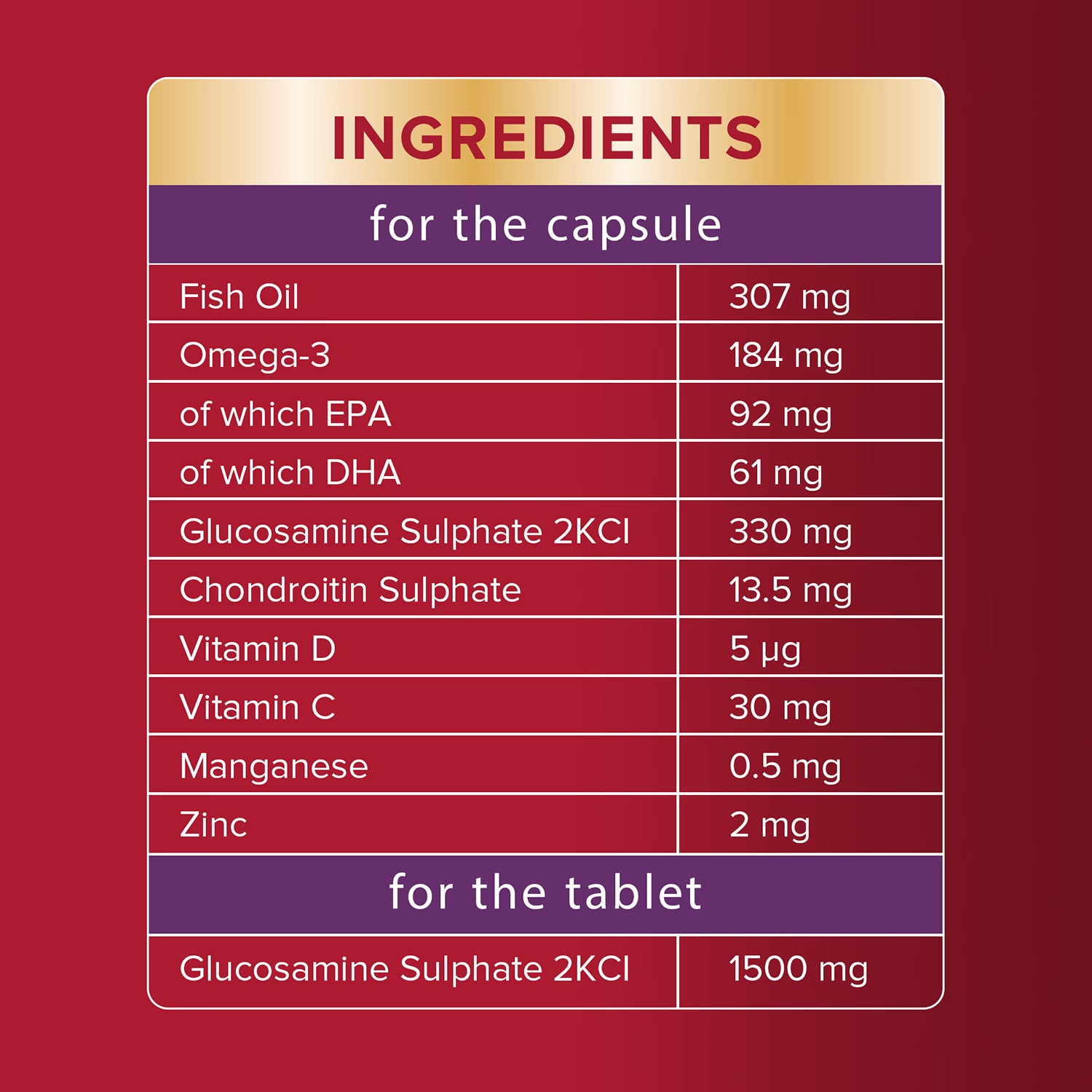 Seven Seas Jointcare Max joint supplement 30 tablets 30 capsules, UK version