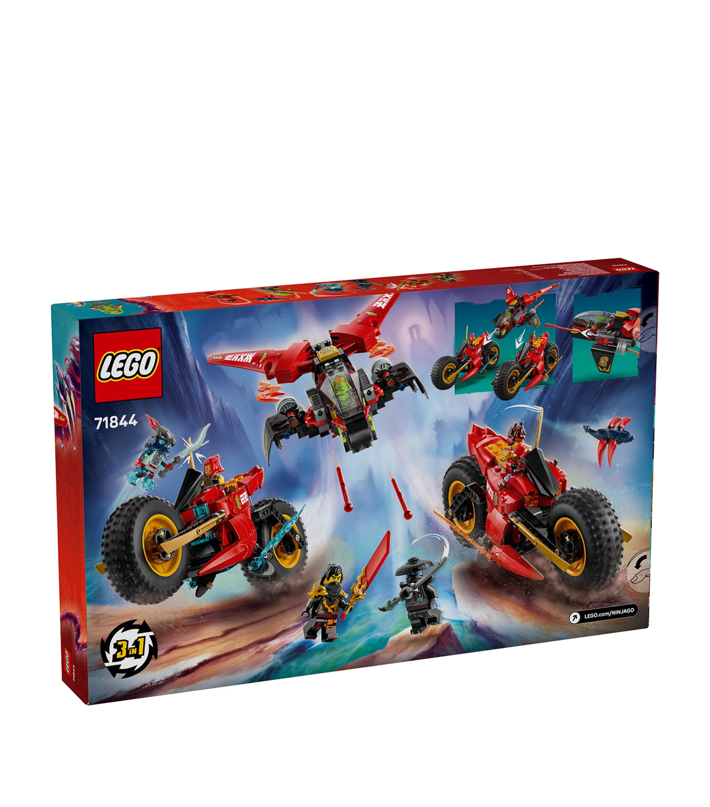 Lego Ninjago Ninja Combat Vehicle 71844 building set, UK version