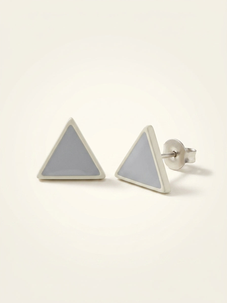 Prada enamelled metal earrings post-back fastening - British product
