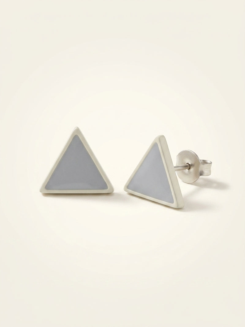 Prada enamelled metal earrings post-back fastening - British product