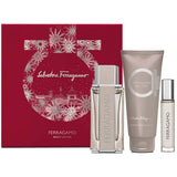 Ferragamo Bright Leather gift set with EDT and shower gel (British brand)