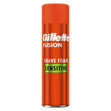 Gillette Fusion Shave Foam with Almond Oil, For Sensitive Skin, 250ml GOODS Boots   