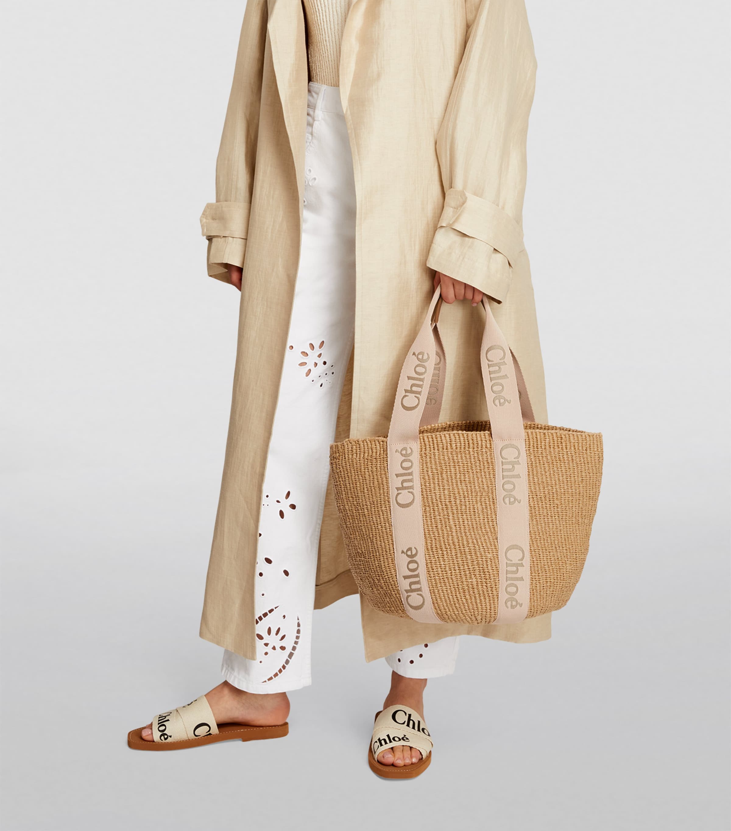 Chloé Large Woody basket bag, imported from the UK