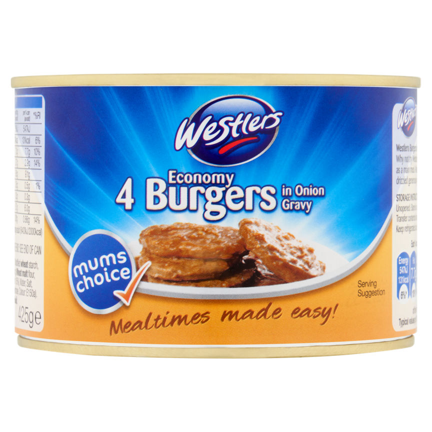 Westlers 4 Burgers in Onion Gravy