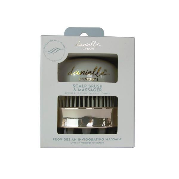 Danielle Creations 2-in-1 scalp brush and massager, imported from the UK