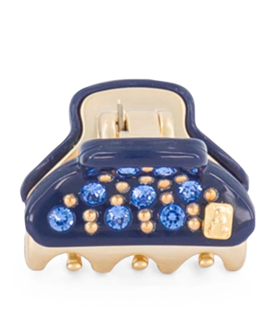 Alexandre de Paris gold-plated mini claw hair clips 1.8cm, imported from the UK