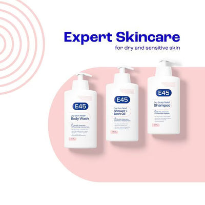 Superdrug E45 Dry Skin Relief Body Wash Gentle Cleanser 500ml - Kjøp online hos McGrocer