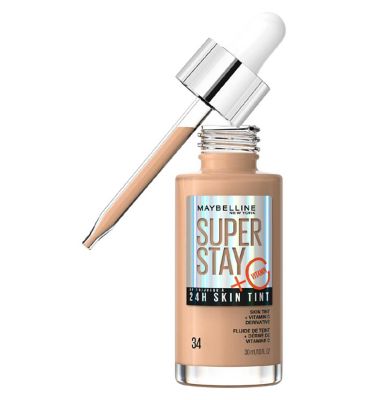 Maybelline Super Stay up to 24H Skin Tint Foundation + Vitamin C 30ml GOODS Boots 34  