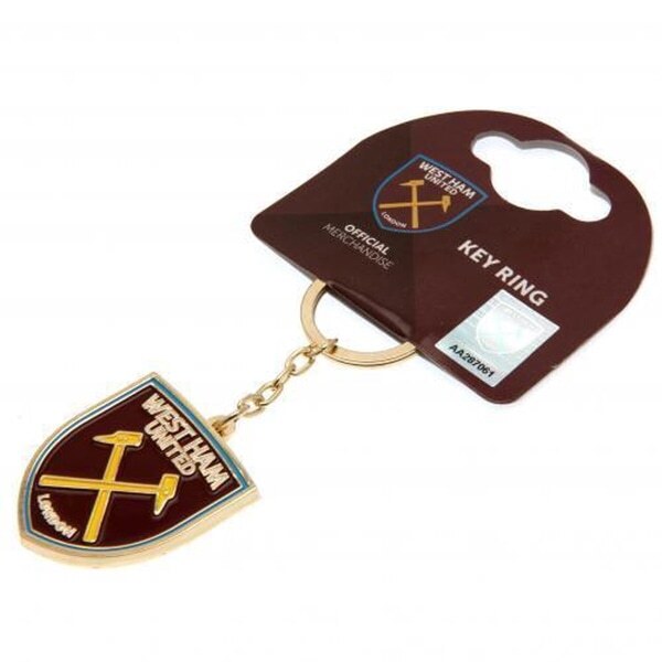 West Ham United FC Crest Enamel Keyring