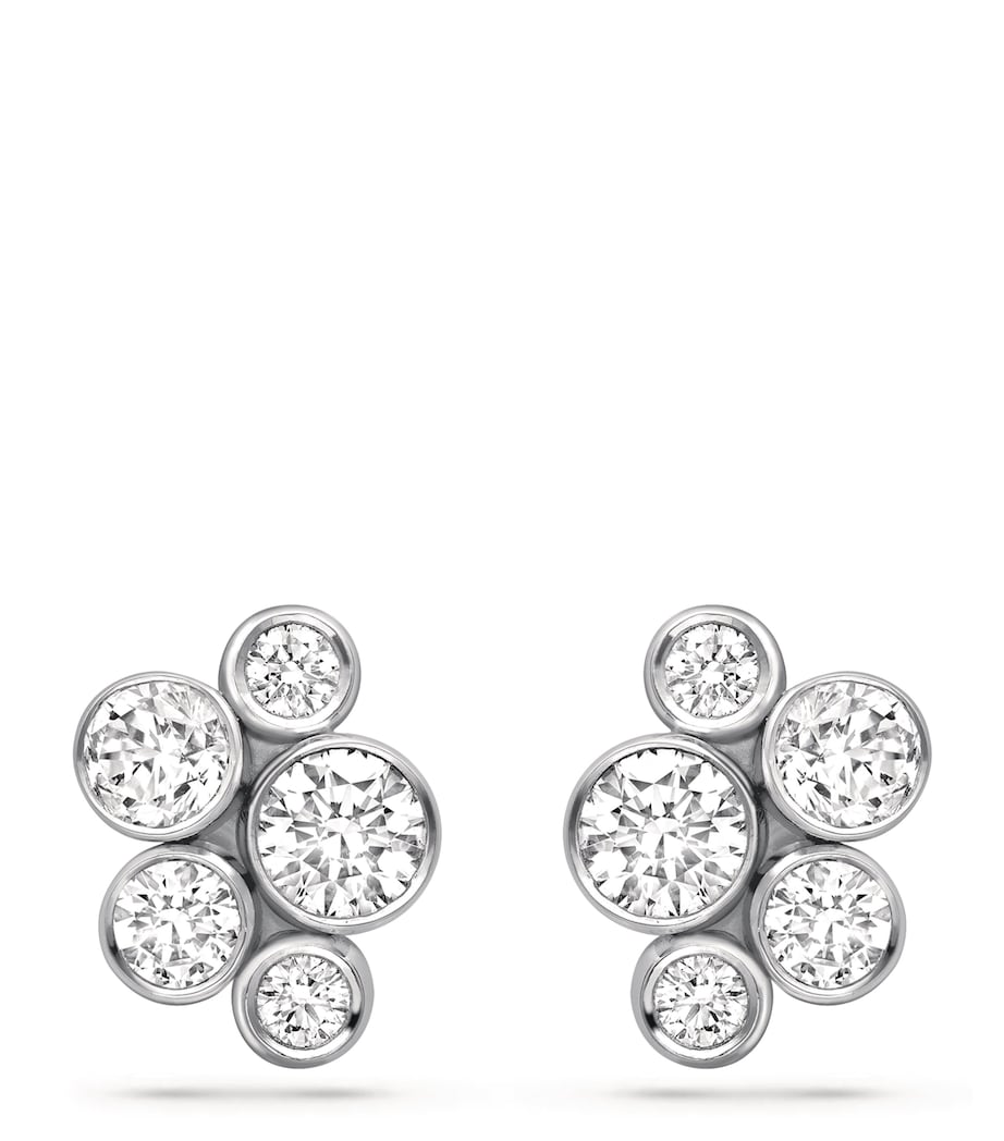 Boodles platinum diamond raindance stud earrings, UK version