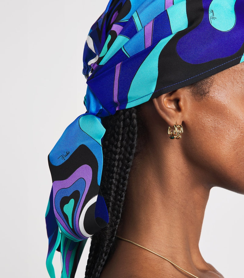 Pucci silk bandana Orchidee print - British product