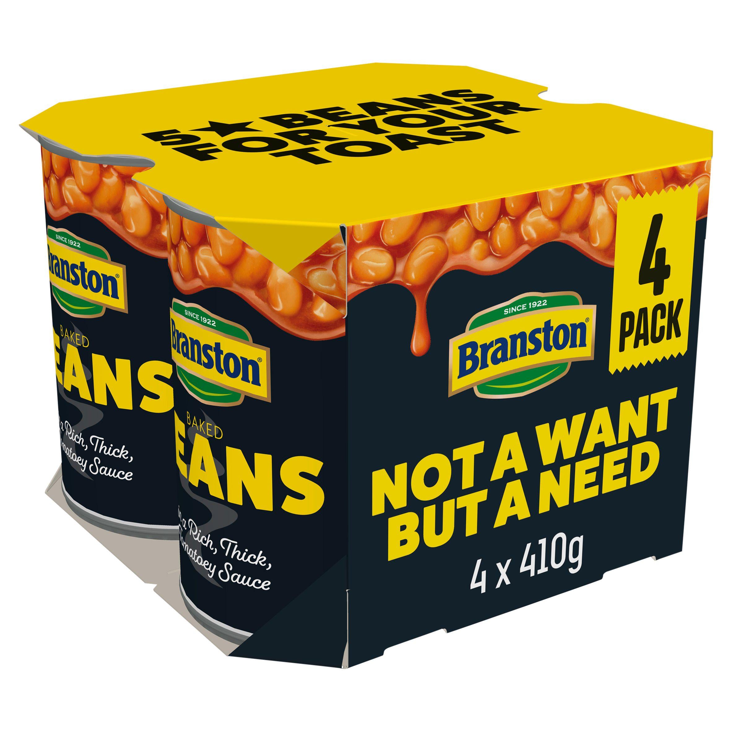 Branston Baked Beans 4x410g GOODS Sainsburys   