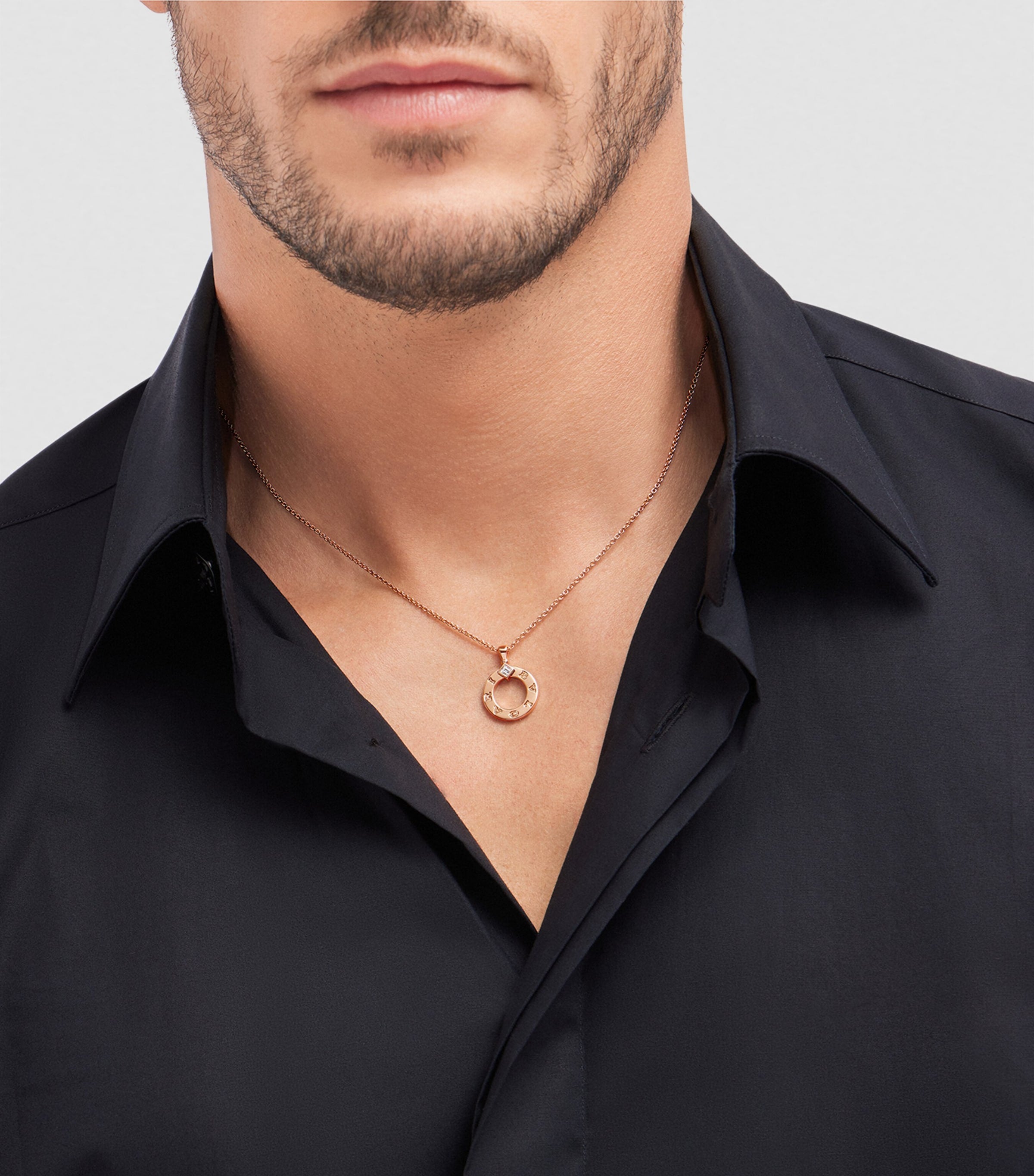 Bvlgari rose gold diamond necklace, imported from the UK