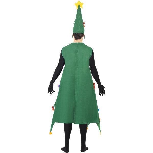 Smiffys deluxe Christmas tree tunic and hat costume, UK version