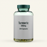 Holland & Barrett turmeric capsules 500mg 240 count, UK version