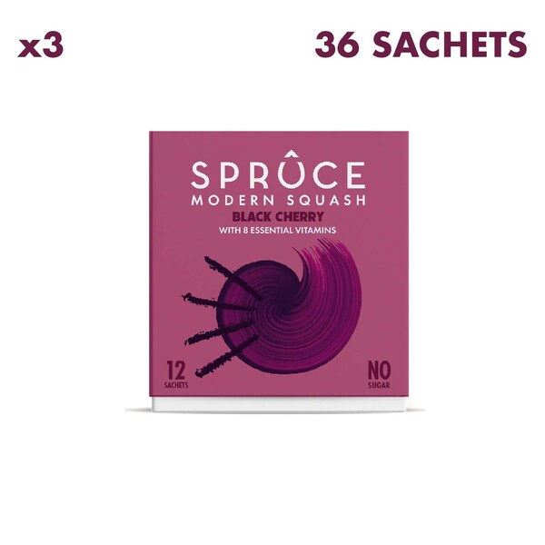 Spruce Black Cherry water enhancer 36 sachets, UK version