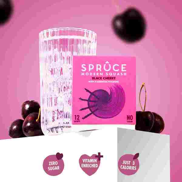 Spruce Black Cherry water enhancer 36 sachets, UK version