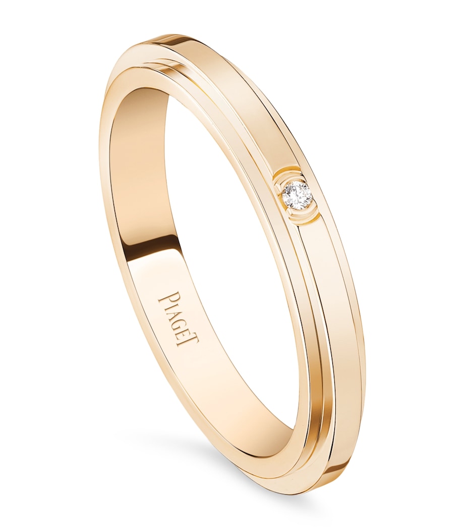 Piaget Possession rose gold single diamond ring (British brand)