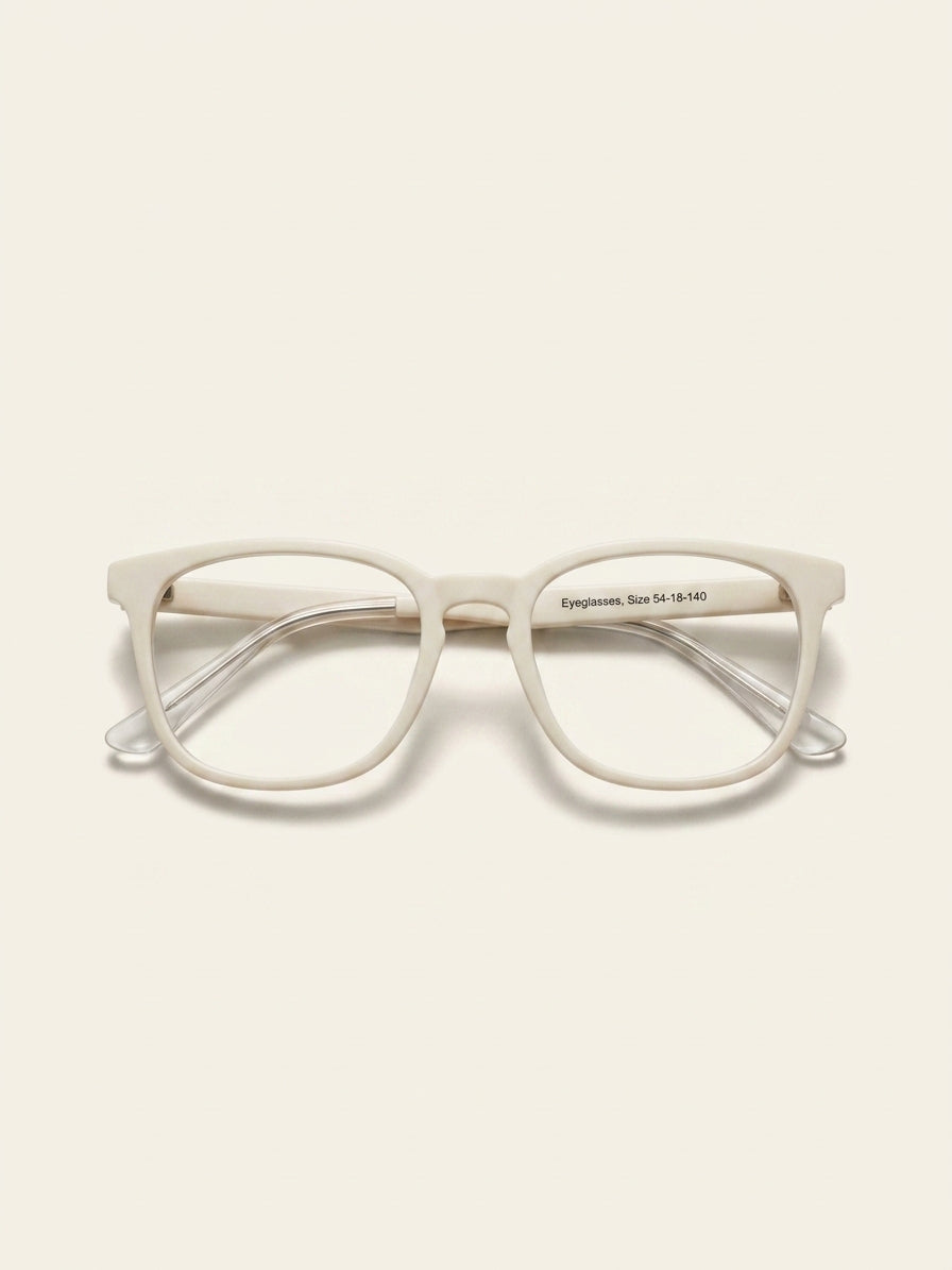Gucci square acetate eyeglasses with transparent frame, UK version