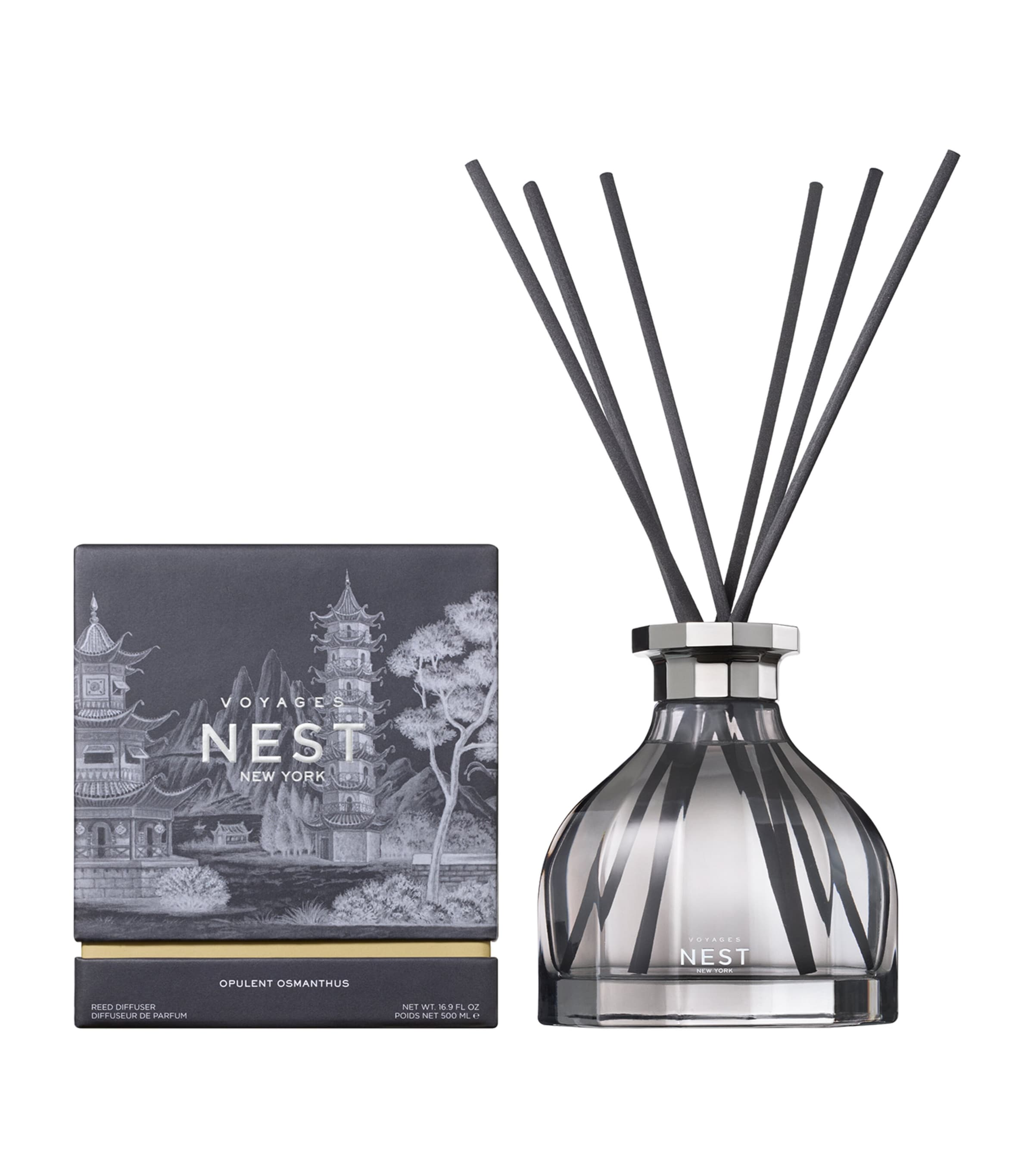NEST New York Opulent Osmanthus reed diffuser 500ml, imported from the UK