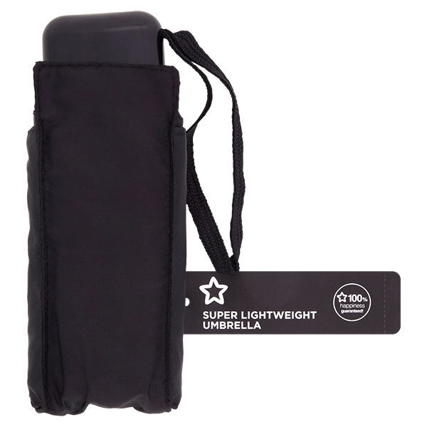 Superdrug Super Lightweight Black Umbrella