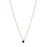 Superdrug Premium Gold Plated Black Heart Necklace GOODS Superdrug   