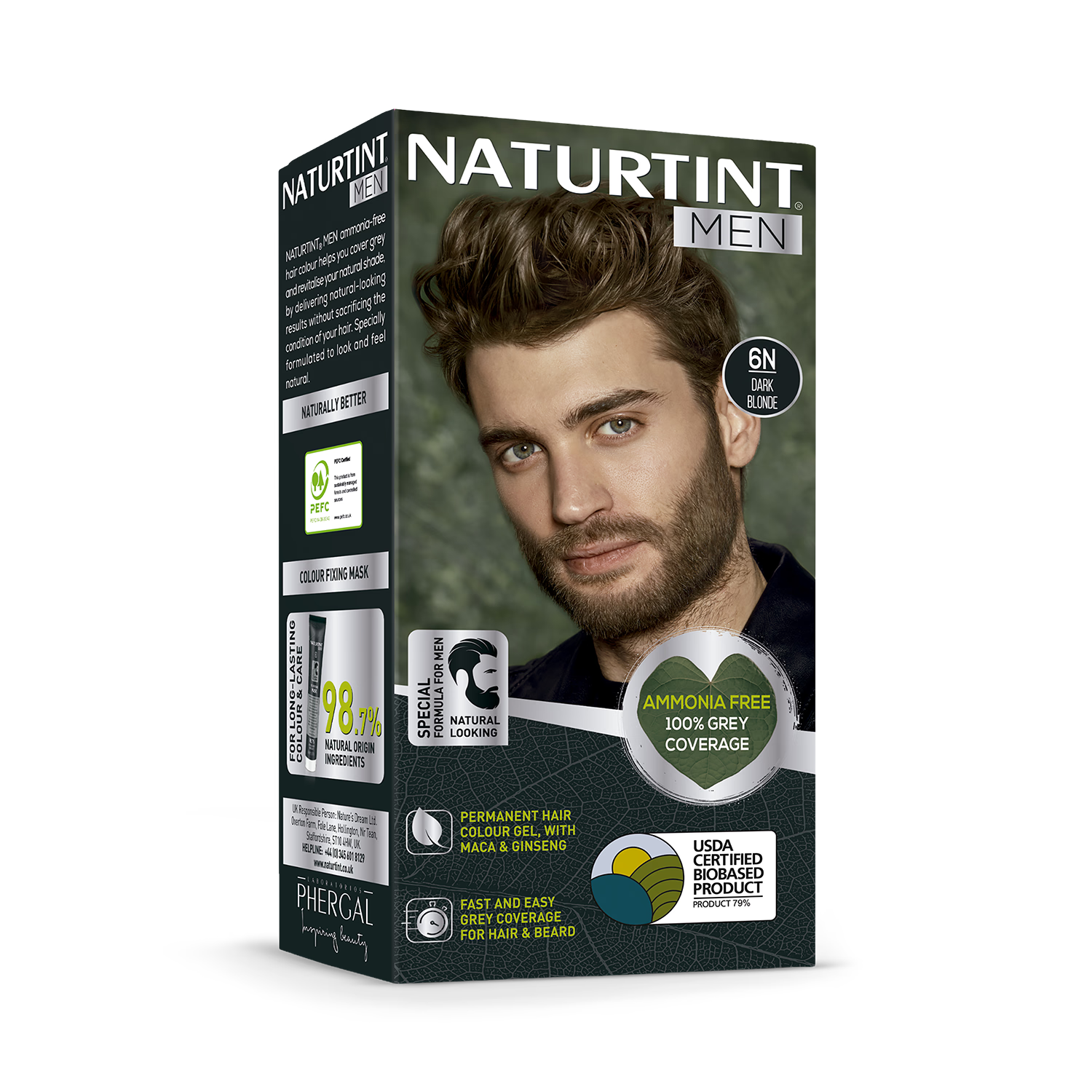 Naturtint dark blonde hair colour gel 170ml, imported from the UK