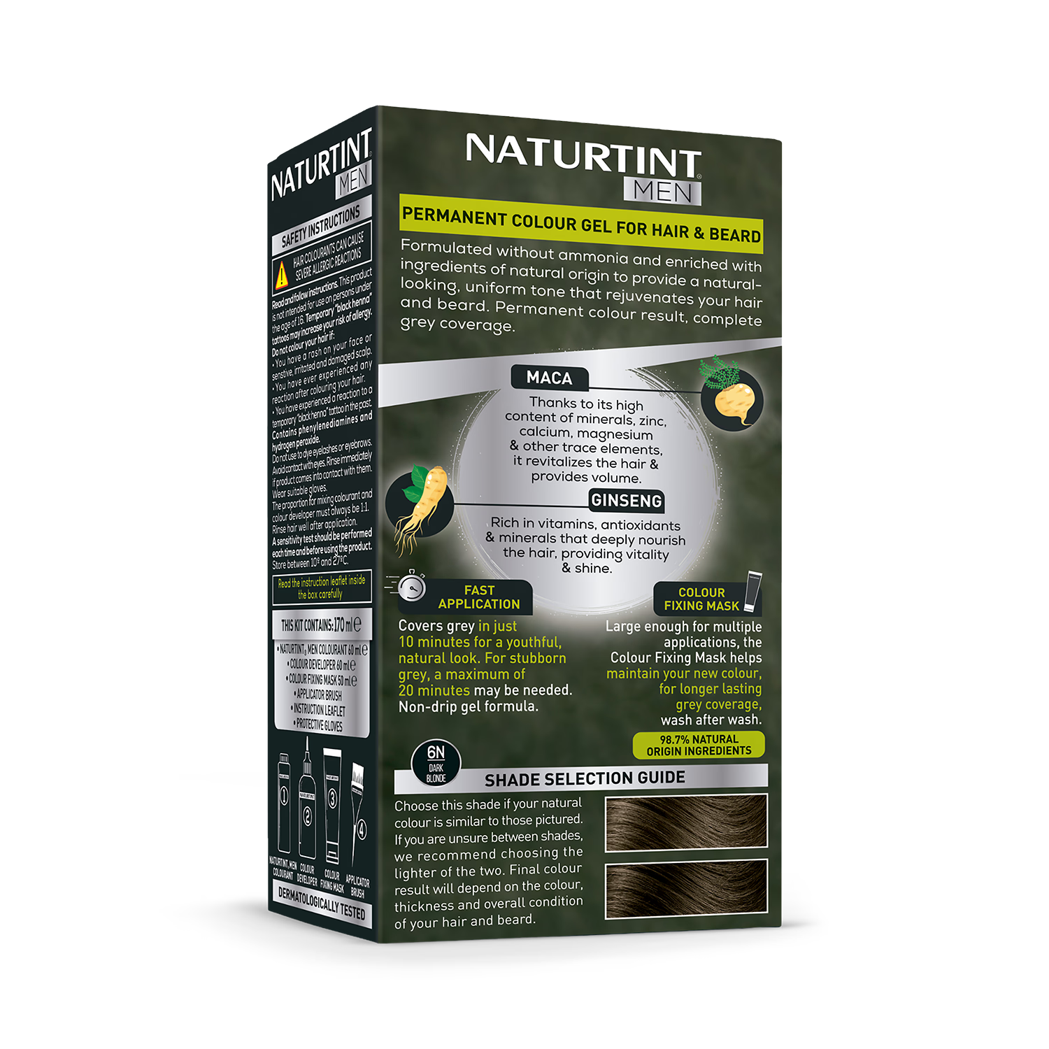 Naturtint dark blonde hair colour gel 170ml, imported from the UK