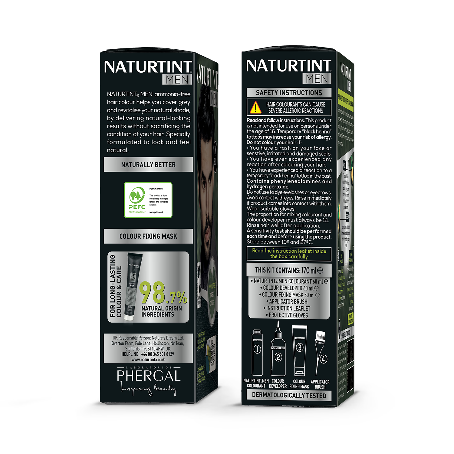 Naturtint dark blonde hair colour gel 170ml, imported from the UK