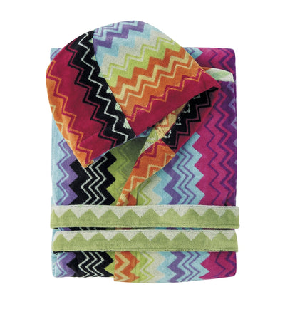 روب حمام بغطاء رأس Giacomo من Missoni Home، مقاس صغير/متوسط