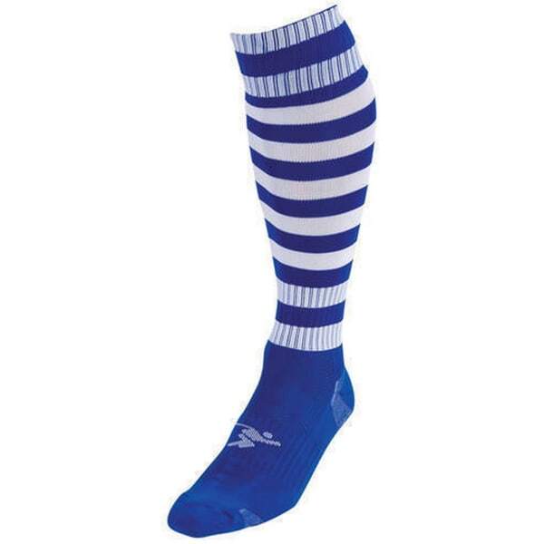 Precision Adult Pro Hooped Football Socks (7-12) GOODS Superdrug Royal Blue/White  