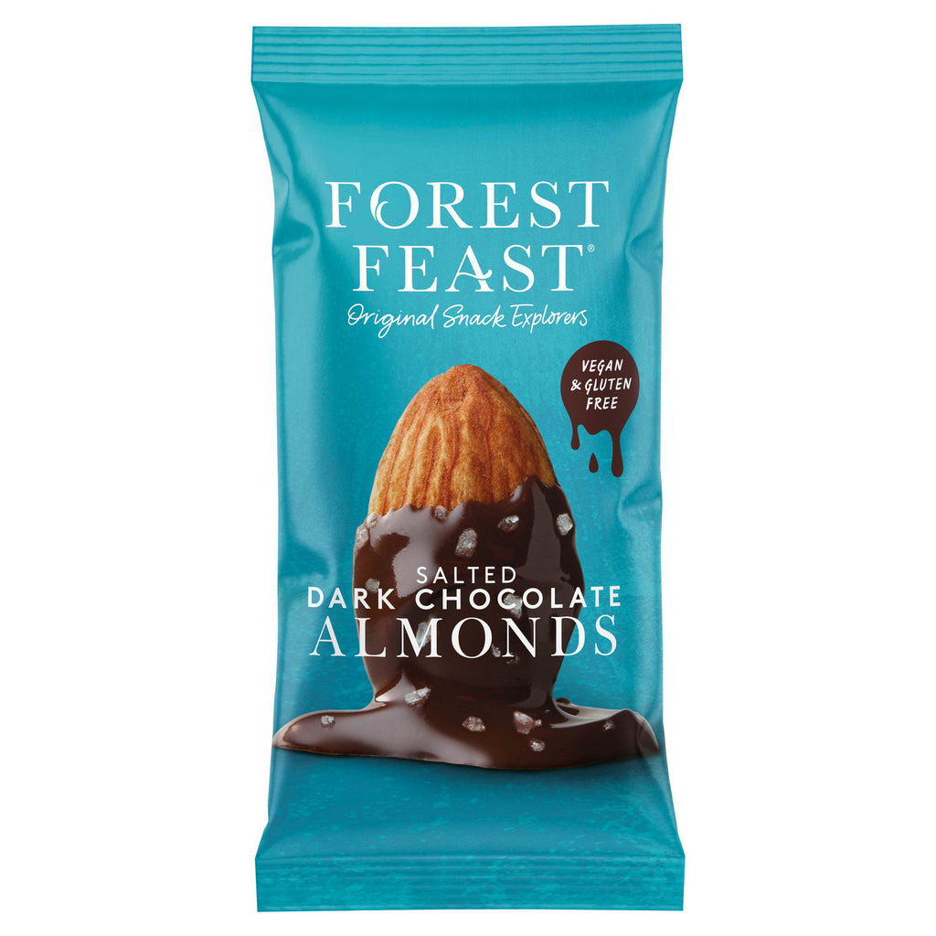 Forest Feast Salted Dark Chocolate Almonds 40g