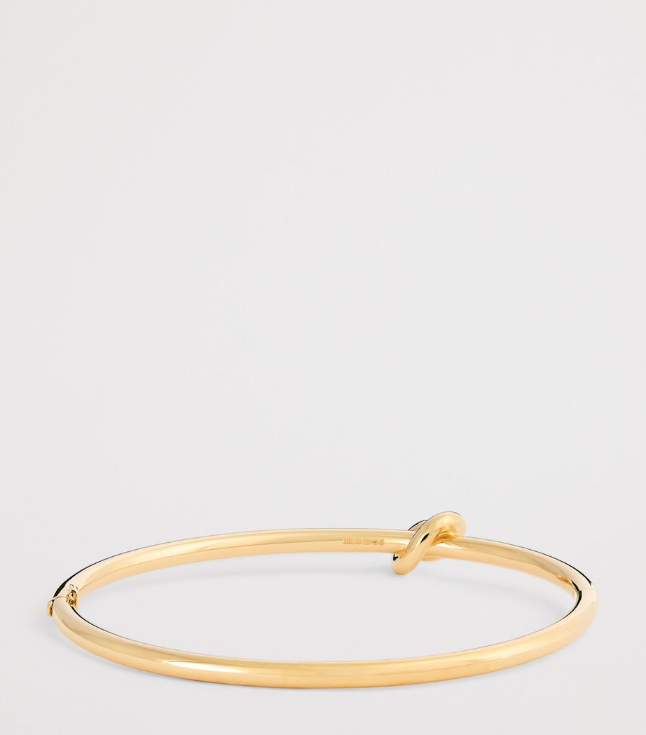 Engelbert yellow gold Legacy Knot bangle (British brand)
