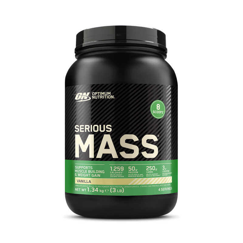Optimum Nutrition Serious Mass Vanilla weight gain 1.34kg, imported from the UK