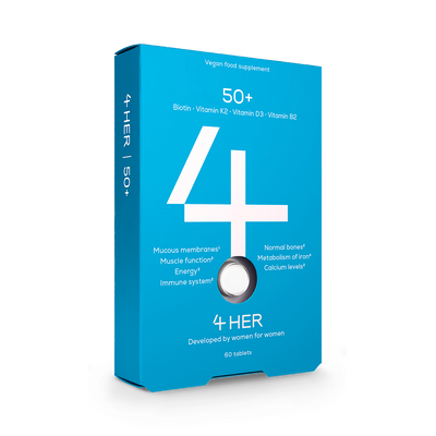 Holland & Barrett 4Her Multi Vitamins for Women 50+ Vegan Tablets 60- Buy online at McGrocer