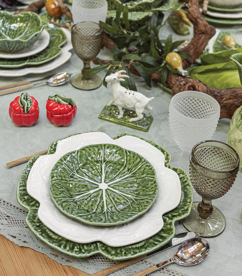 Bordallo Pinheiro cabbage dinner plate 26.5cm - British product