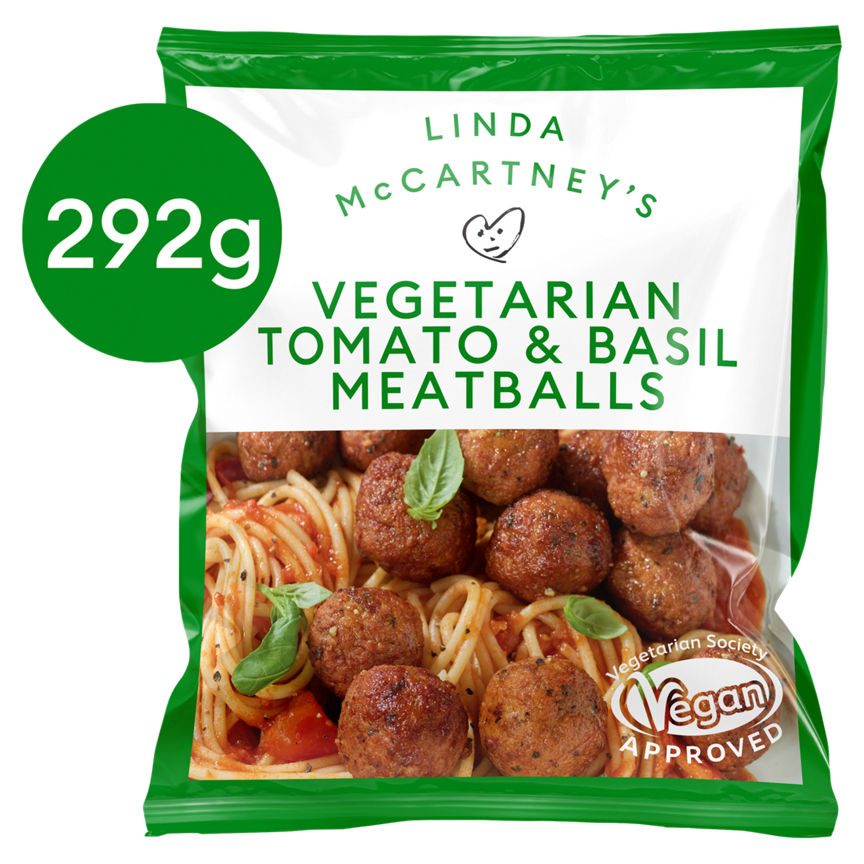 Linda McCartney's Vegetarian Tomato & Basil Meatballs 292g GOODS ASDA   