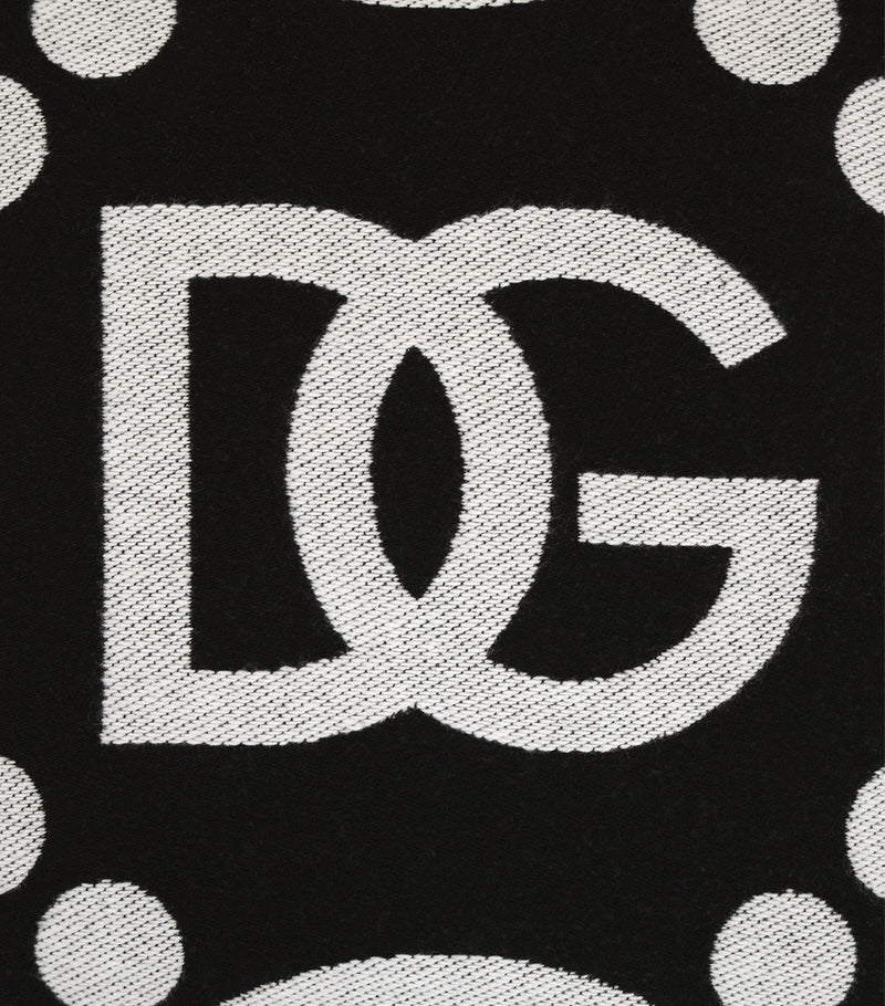 Dolce&Gabbana Casa wool-silk-cashmere logo cushion 50cm x 50cm - British product
