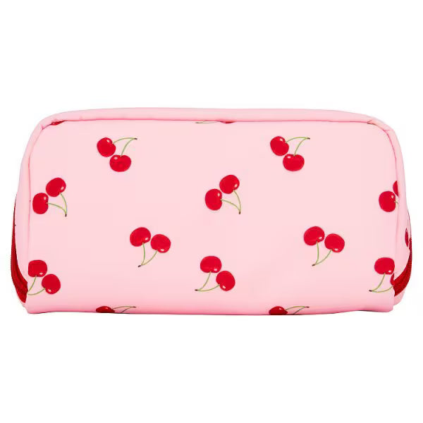 Superdrug cherry print expandable cosmetic bag (British brand)