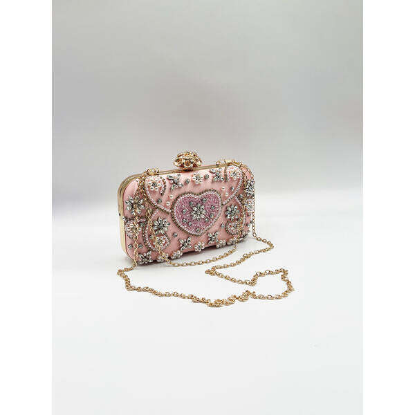 SVNX pink heart clutch bag one size - British product