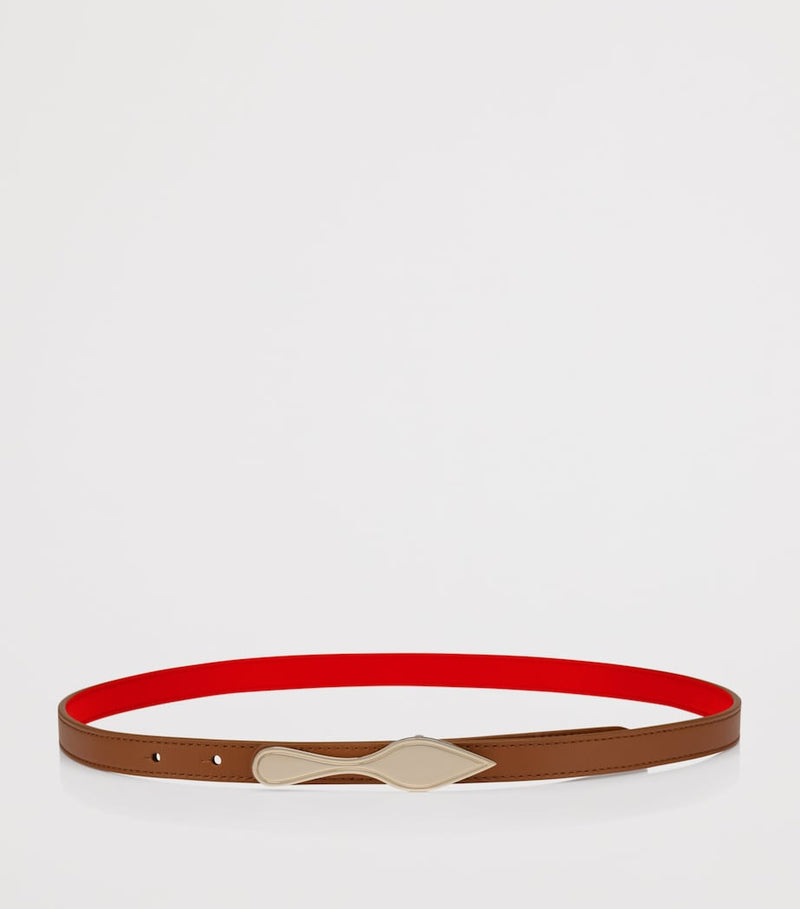 Christian Louboutin Bettina reversible leather belt, UK version