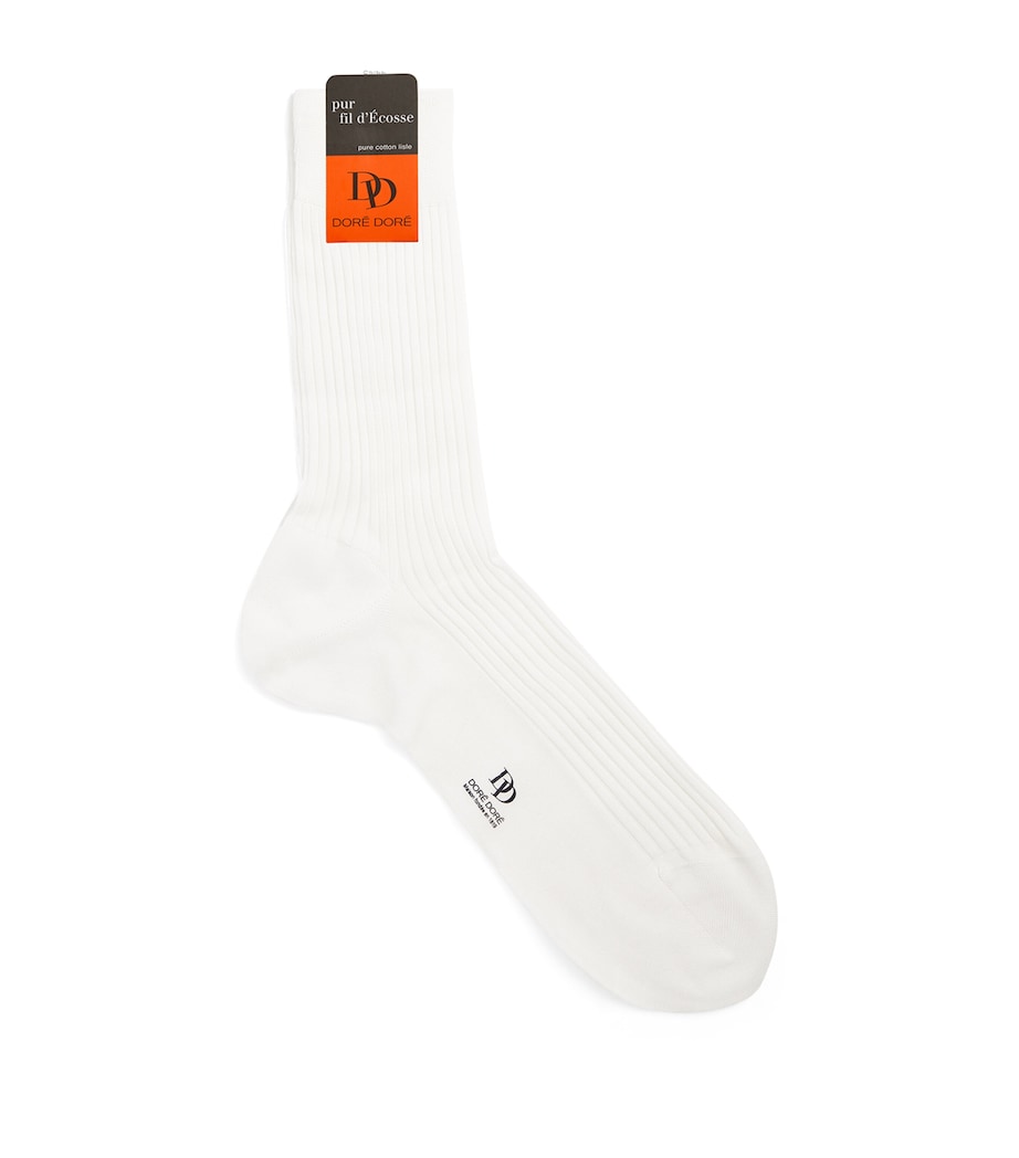 Doré Doré cotton rib-knit socks (British brand)
