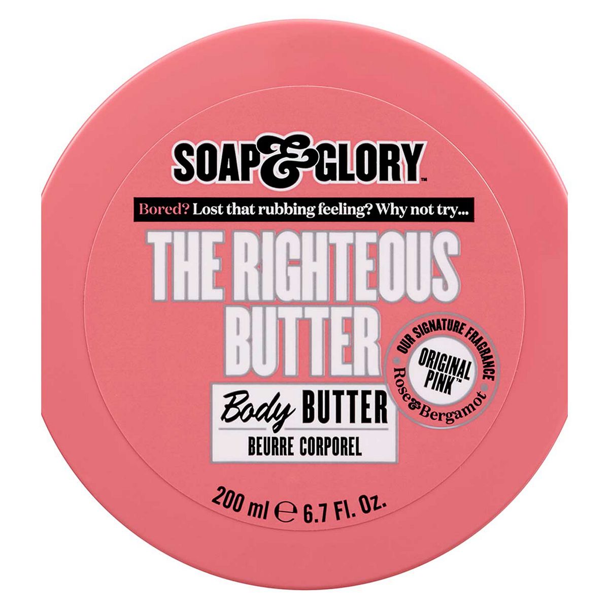 Soap & Glory Original Pink THE RIGHTEOUS BUTTER™ Body Butter 200ml GOODS Boots   