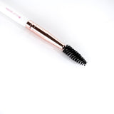 Brushworks White & Gold Brow Duo Brush GOODS Superdrug   