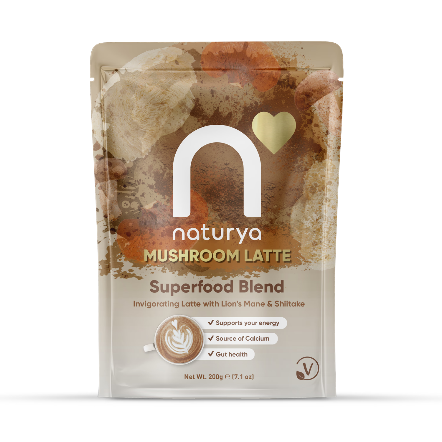 Naturya mushroom latte superfood blend 200g (British brand)
