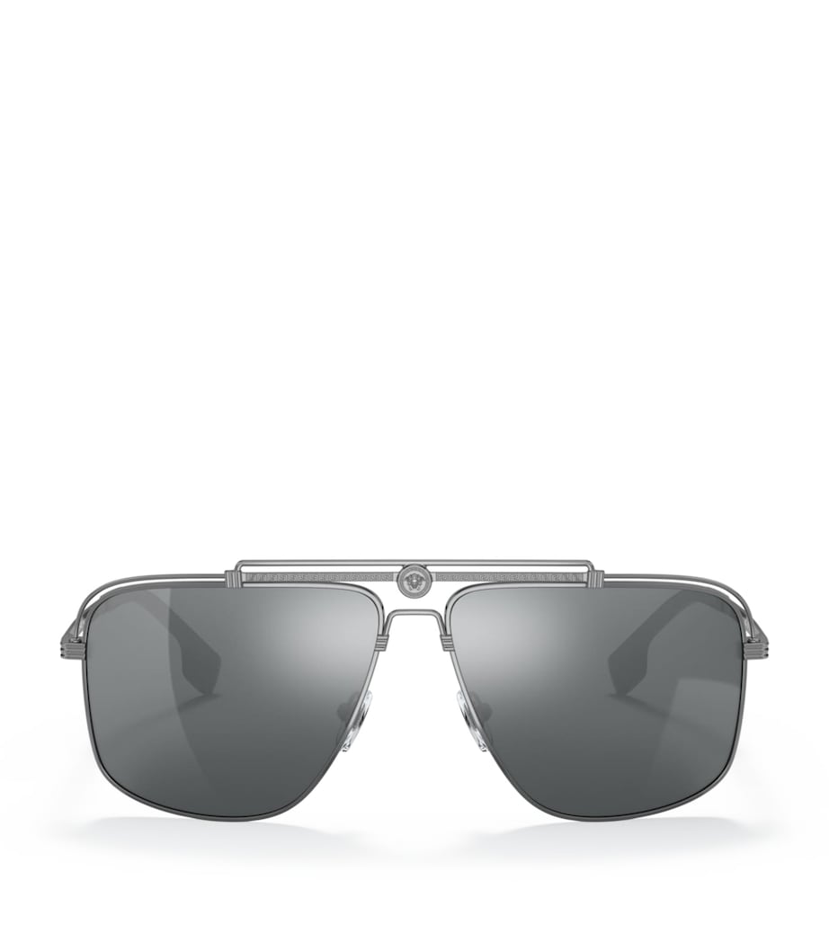 Versace metal aviator sunglasses with Medusa head, imported from the UK