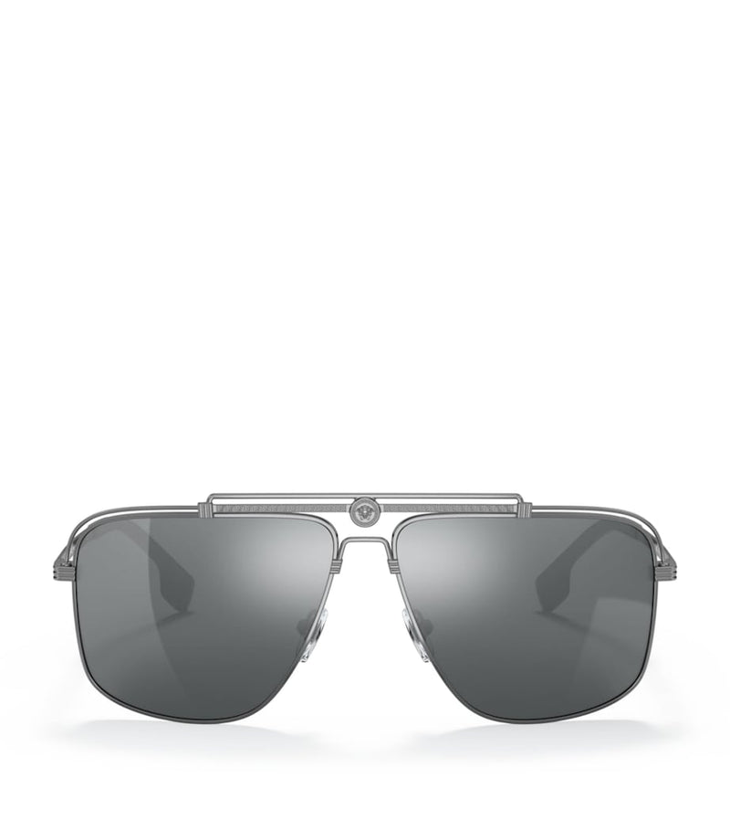 Versace metal aviator sunglasses with Medusa head, imported from the UK