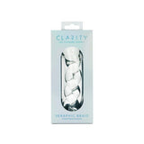 Clarity Seraphic Braid glass dildo 145mm - British product