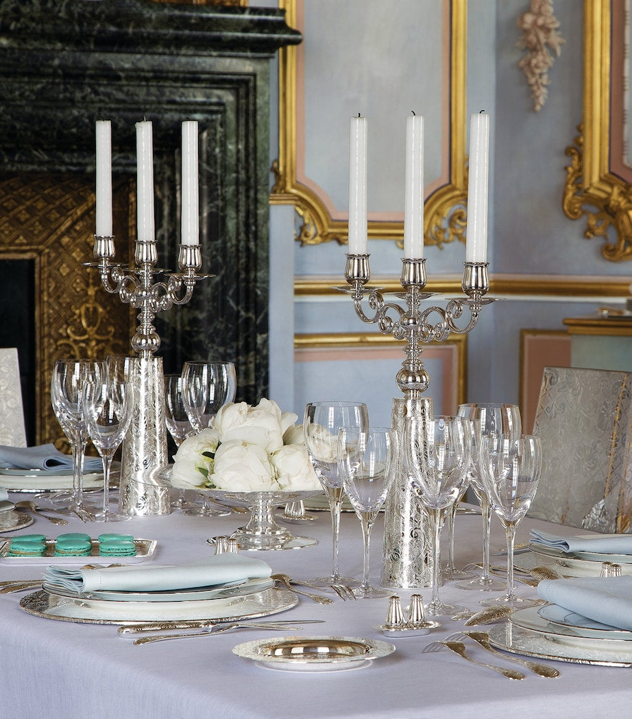 Christofle three-light candelabra, UK version